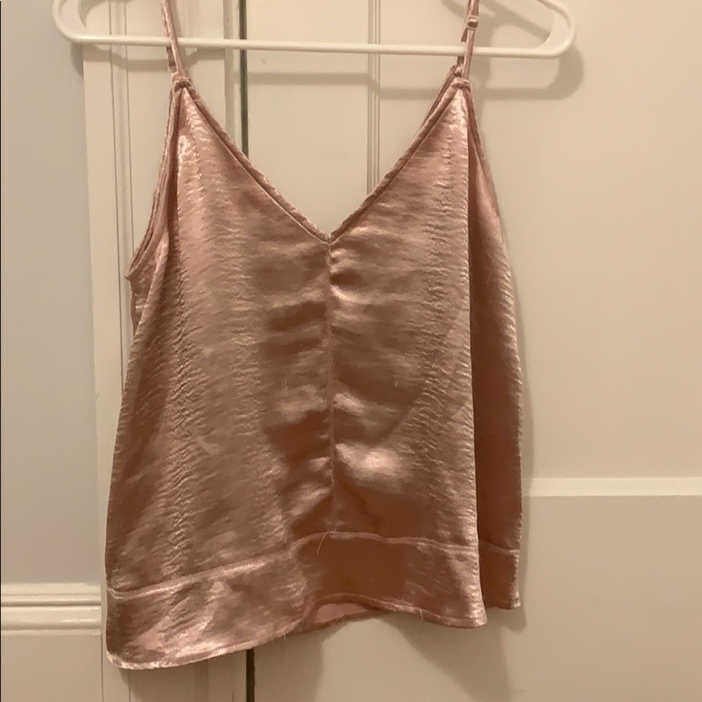 Metallic Pink Tank Top